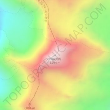 Mapa topográfico Longemain, altitud, relieve