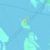 Mapa topográfico Pulau Karimun Besar, altitud, relieve