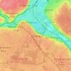 Mapa topográfico Grigny, altitud, relieve