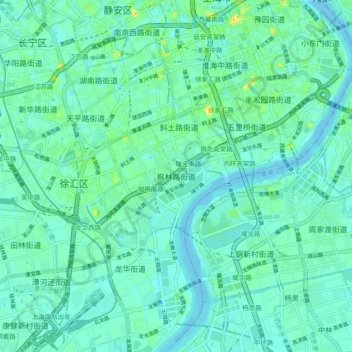 Mapa topográfico Fenglinlu, altitud, relieve