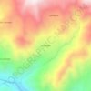 Mapa topográfico Rumisapa, altitud, relieve