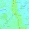 Mapa topográfico Saik Pyo Yay Daing, altitud, relieve