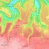 Mapa topográfico La Pierre Tournante, altitud, relieve