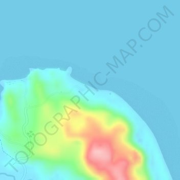 Mapa topográfico Pozo Robo, altitud, relieve