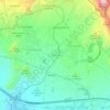 Mapa topográfico El Bebedero, altitud, relieve