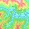 Mapa topográfico Bikou, altitud, relieve