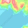Mapa topográfico Asei Kecil, altitud, relieve