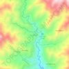 Mapa topográfico Cuellaje, altitud, relieve