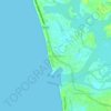 Mapa topográfico Neendakara, altitud, relieve
