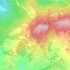 Mapa topográfico La Verna, altitud, relieve