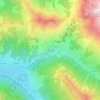 Mapa topográfico Le Villard, altitud, relieve