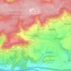 Mapa topográfico Rabis, altitud, relieve