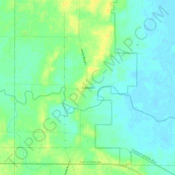 Mapa topográfico Eldorado, altitud, relieve
