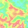 Mapa topográfico Kuttikol, altitud, relieve