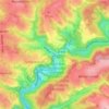 Mapa topográfico Ingersau, altitud, relieve