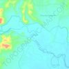 Mapa topográfico Pangea, altitud, relieve