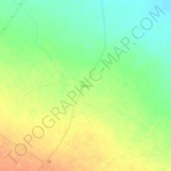 Mapa topográfico Retba, altitud, relieve