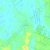 Mapa topográfico Kerumutan, altitud, relieve
