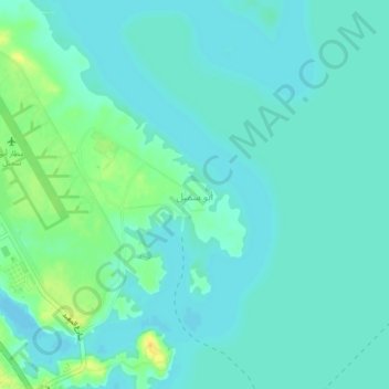 Mapa topográfico Abu Simbel, altitud, relieve