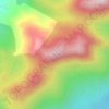 Mapa topográfico Capivari Médio, altitud, relieve