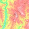 Mapa topográfico Vimioso, altitud, relieve