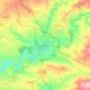 Mapa topográfico Sertã, altitud, relieve