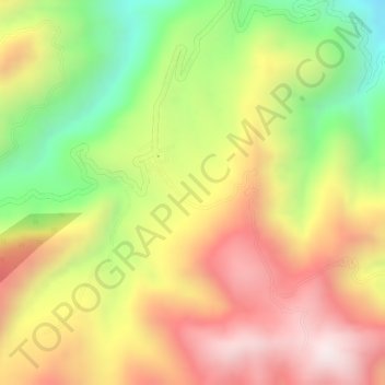 Mapa topográfico Mosoco, altitud, relieve