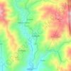 Mapa topográfico Kabayan, altitud, relieve