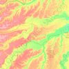 Mapa topográfico Provincia Manuripi, altitud, relieve