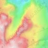 Mapa topográfico Boèseekofel, altitud, relieve