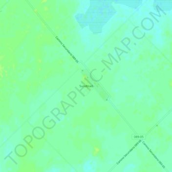 Mapa topográfico Sundblad, altitud, relieve