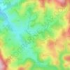 Mapa topográfico Les Bourbas, altitud, relieve