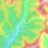 Mapa topográfico Esposa, altitud, relieve
