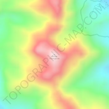 Mapa topográfico Tanete Pasangkodo, altitud, relieve