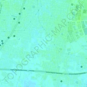 Mapa topográfico Susuwahi, altitud, relieve