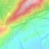 Mapa topográfico Afton, altitud, relieve