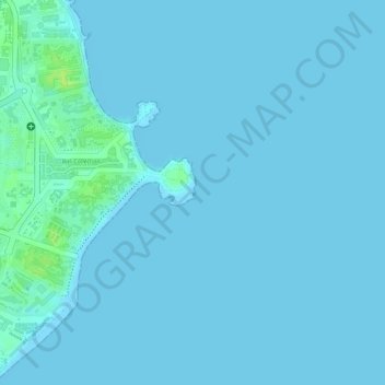 Mapa topográfico WaterBlow, altitud, relieve