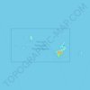 Mapa topográfico Pulau Menyawakan, altitud, relieve