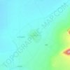 Mapa topográfico Colonia Teñhe, altitud, relieve