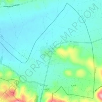 Mapa topográfico Bir al-Basha, altitud, relieve