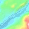 Mapa topográfico Junali Kuch, altitud, relieve