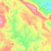 Mapa topográfico Vale de Santiago, altitud, relieve
