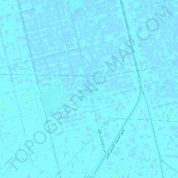 Mapa topográfico Al Taawun Thani, altitud, relieve