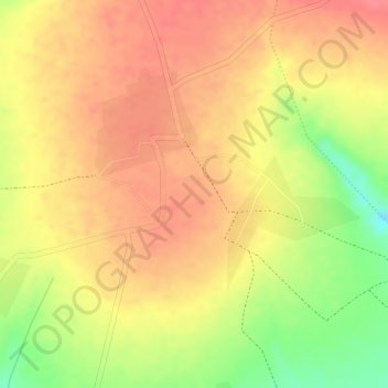 Mapa topográfico Abusera, altitud, relieve