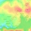 Mapa topográfico Kerféos, altitud, relieve