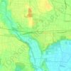 Mapa topográfico Corteolona, altitud, relieve