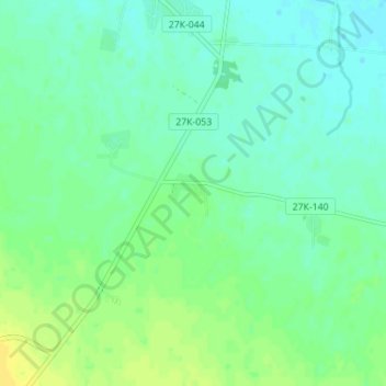 Mapa topográfico Pirogovo, altitud, relieve