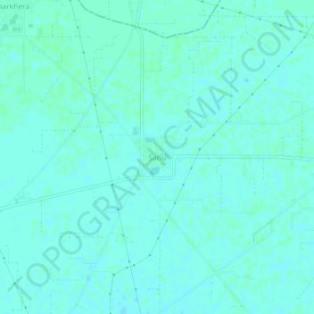 Mapa topográfico Sahu, altitud, relieve