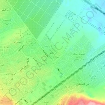 Mapa topográfico Belleville, altitud, relieve