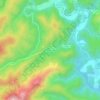 Mapa topográfico Le Coural, altitud, relieve